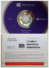 32bit 64bit DVD Microsoft Windows 10 Pro ซอฟต์แวร์ OEM Pack Coa Systerm