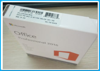 คีย์หลักของ Microsoft Office 2016 Professional ซอฟต์แวร์ Retailbox ด้วย Office USB 2016 บ้านและธุรกิจ