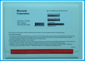 Microsoft Windows 10 Professional 64 บิตซอฟต์แวร์ DVD + การสนับสนุนคีย์เกาหลี / ฝรั่งเศส / อังกฤษ