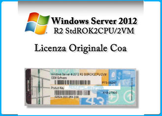 Microsoft Windows Server มาตรฐาน 2012 R2 x 64 บิต OEM 2 CPU 2 VM / 5 CALS sever2012 ดาต้าเซ็นเตอร์