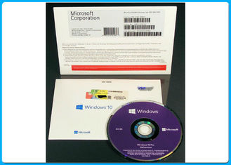 Microsoft Windows 10 Pro Professional 64 บิตพร้อมดีวีดีการติดตั้งใบอนุญาต OEM / คีย์