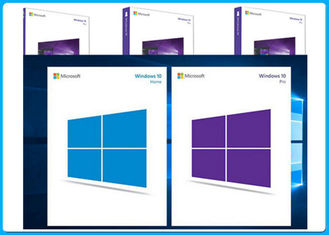 กล่องขายปลีกซอฟต์แวร์ Microsoft Windows 10 Pro 32 บิต x 64 บิตพร้อมคีย์ OEM ของแท้