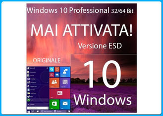 32 บิตและ 64 บิต Microsoft Windows 10 Pro Software License เปิดใช้งานการรับประกันทั่วโลก