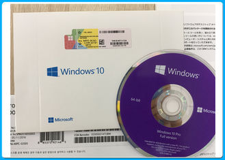 Windows 10 Pro OEM ภาษาอังกฤษฝรั่งเศส / อิตาลี / โปแลนด์ / ญี่ปุ่น / สเปน / เยอรมัน