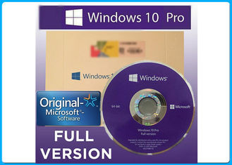 Oem เวอร์ชันเต็ม 32 บิต / 64 บิตซอฟต์แวร์ Microsoft Windows 10 Pro พร้อมสิทธิการใช้งานของแท้