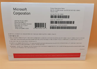 เวอร์ชั่นเกาหลีซอฟต์แวร์ Microsoft Windows 10 Pro 64 บิตแพ็คเกจ OEM ลิขสิทธิ์ดั้งเดิม