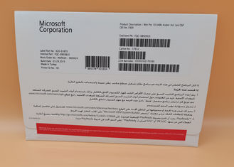 Windows 10 professional 64 บิต DVD OEM Coa Key License ต้นฉบับภาษาอาหรับ 100% FQC -08983