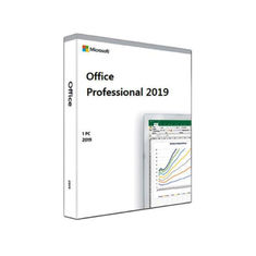 1.6GHz 64 BIT Microsoft Office Professional 2019 DVD Coa คีย์การ์ด 2GB RAM