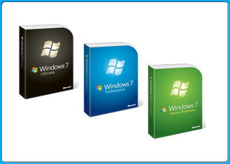 เวอร์ชัน 32 บิต 64 บิตเวอร์ชันเต็ม Microsoft Windows 7 Pro Retail Box พร้อมภาษารัสเซีย / อังกฤษ