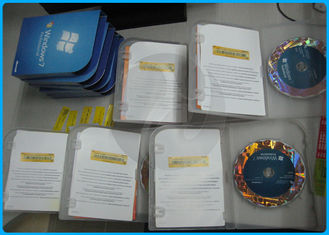 คอมพิวเตอร์ Windows 7 Pro Retail Box โปรแกรม Windows 7 พร้อมสติกเกอร์ COA