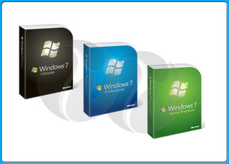 Microsoft Windows 7 Pro Retail Box ชนะ 7 พรีเมี่ยมที่บ้าน 32 บิต / 64 บิต