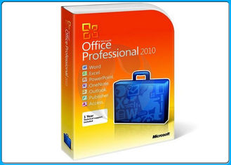 ป้ายกำกับสติกเกอร์ของผลิตภัณฑ์หลักของ Microsoft Office Home And Business 2010 100%