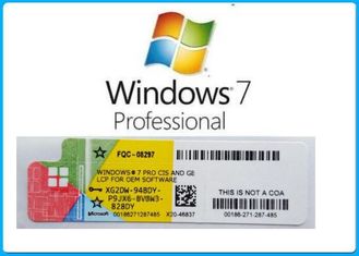 รหัสคีย์ผลิตภัณฑ์ของ Microsoft Windows 7 การเปิดใช้งานใบอนุญาต OEM ของแท้แบบออนไลน์