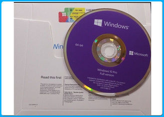 ใหม่ปิดผนึก Microsoft Windows 10 Pro Professional 64 บิต DVD + COA คีย์ใบอนุญาต