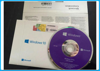 หมายเลขผลิตภัณฑ์ของ Windows 10 pro 32 บิต / 64 บิตซอฟต์แวร์ Microsoft Windows 10 Pro พร้อมกับป้ายเงินปิด