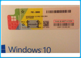 ของแท้ ITALIAN Microsoft Windows 10 Pro ซอฟต์แวร์ DVD / COA ใบอนุญาตการเปิดใช้งานออนไลน์ Key 32bit 64bit