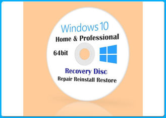 วินโดวส์ 10 โปร 32 / 64BIT ดีวีดี Microsoft Windows Softwares FQC COA X20 ปรับแต่งได้