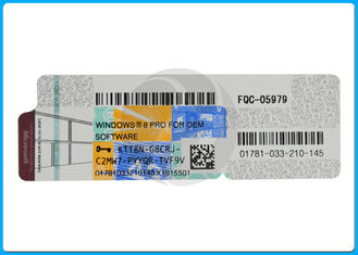 คุณภาพดีที่สุด OEM COA License Sticker วินโดวส์ 8.1 geniune key เปิดใช้งานออนไลน์ได้ 100% โดยใช้คอมพิวเตอร์