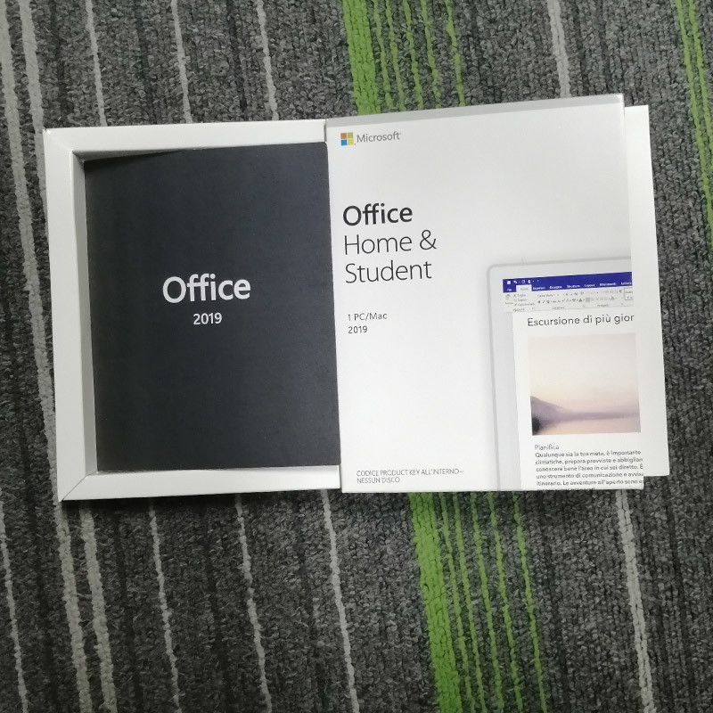 การเปิดใช้งาน 1.6Ghz ออนไลน์ของแท้ Office 2019 เคส PC Mac Code Key Box 0.3KG